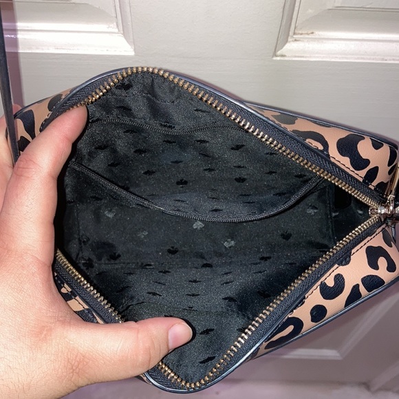 Kate Spade Harper Leopard Animal Print Crossbody Purse Bag - Picture 7 of 16
